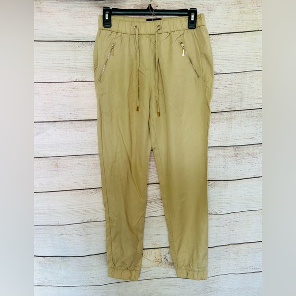 Mohito Women’s Beige Eco Aware Mid Rise Elastic Waist Drawstring Jogger - Picture 2 of 16